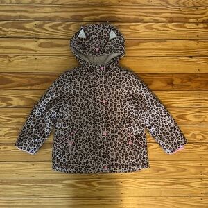 mini Boden Leopard winter coat